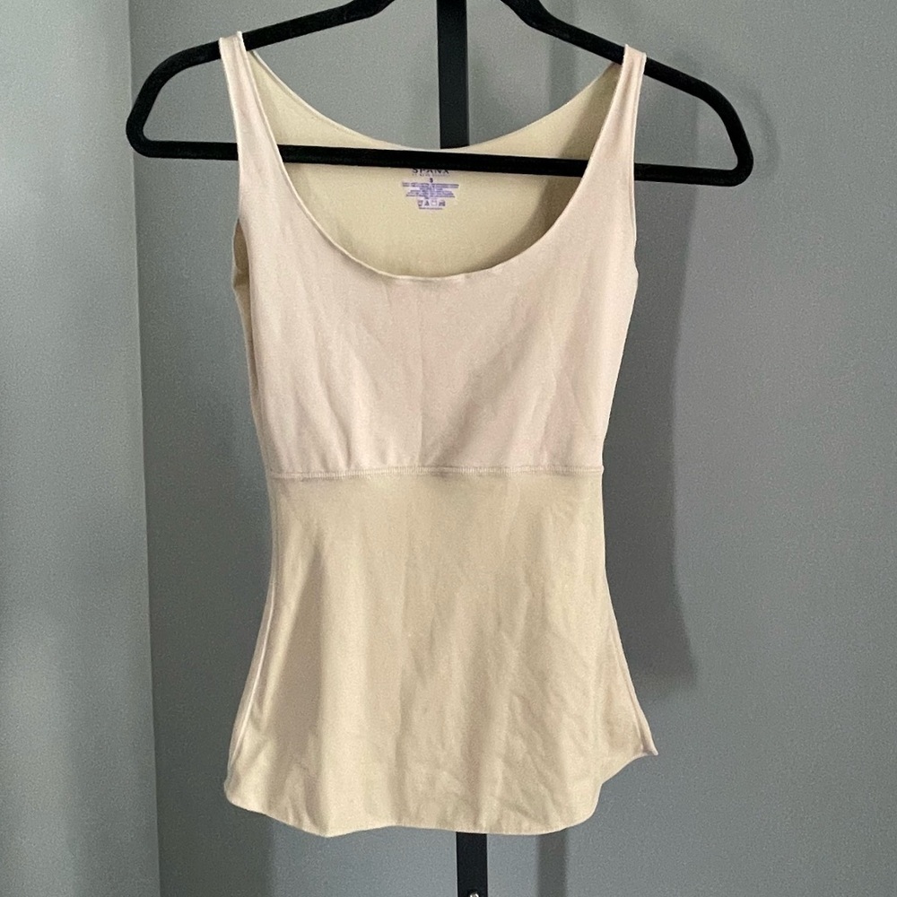 Spanx Hide & Sleek All Around Body Smoothing Camisole Tank Tan Size Small